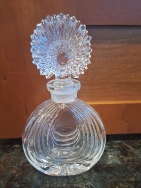 Vintage Lead Crystal, Art Deco Perfume Bottle